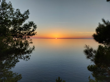 Magico tramonto sull'Egeo, visto da Chios