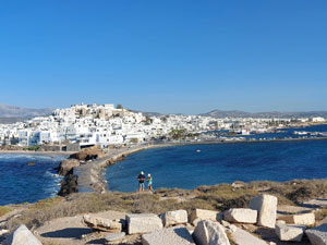 Vista della Chora di Naxos