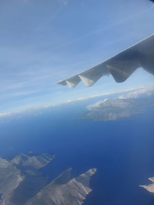 In volo verso Samos. Casa.