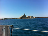 Castello di Sant'Andrea prima di entrare in Marina di Brindisi