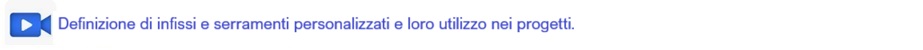 Video lezione: definizione infissi